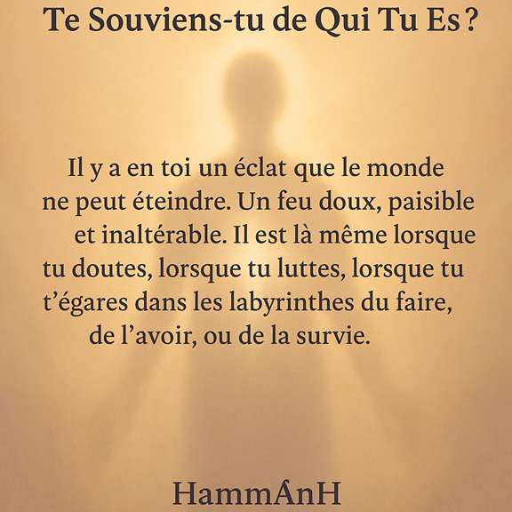Lettre à Toi, Être de Lumière – Te Souviens-tu de Qui Tu Es ?
